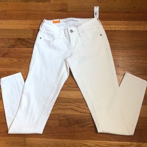 Old navy white rock star jeans